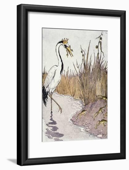 Aesop: Frogs Wish for King-Milo Winter-Framed Giclee Print