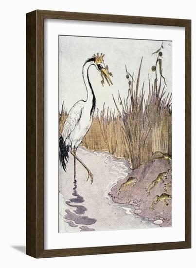 Aesop: Frogs Wish for King-Milo Winter-Framed Giclee Print