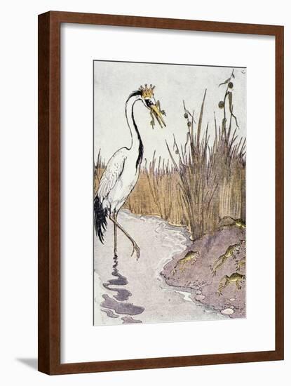 Aesop: Frogs Wish for King-Milo Winter-Framed Giclee Print