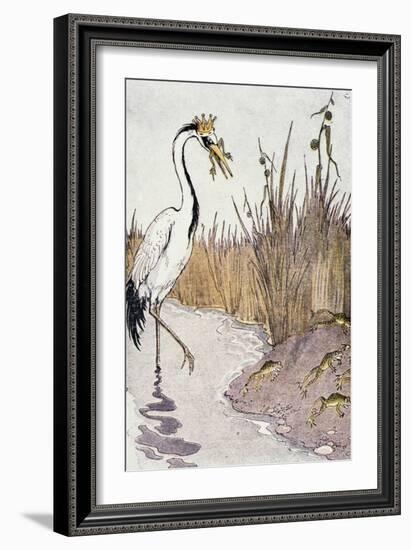 Aesop: Frogs Wish for King-Milo Winter-Framed Giclee Print