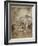 Aesop, Lion and Elephant-Arthur Rackham-Framed Art Print