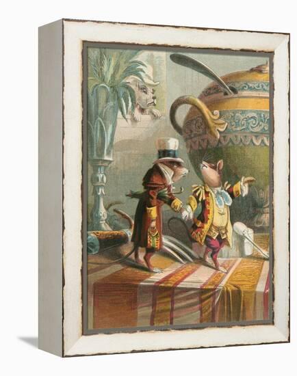 Aesop's Fables, City Mouse and Country Mouse-null-Framed Stretched Canvas