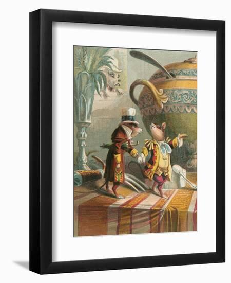 Aesop's Fables, City Mouse and Country Mouse-null-Framed Premium Giclee Print