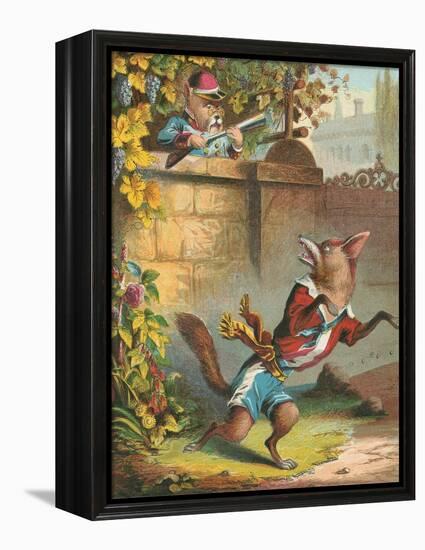 Aesop's Fables, Sour Grapes-null-Framed Stretched Canvas