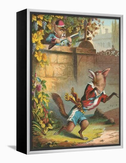 Aesop's Fables, Sour Grapes-null-Framed Stretched Canvas