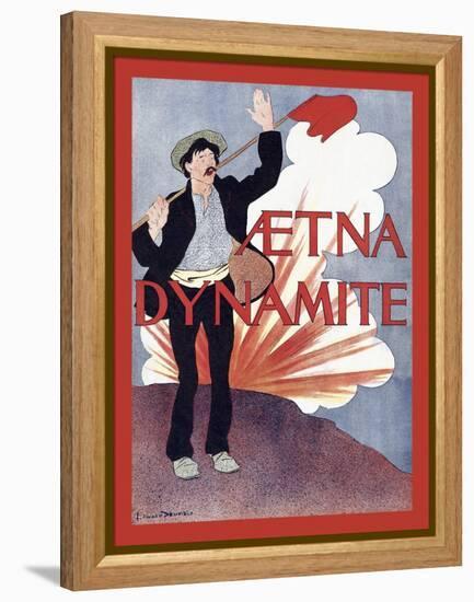 Aetna Dynamite-Edward Penfield-Framed Stretched Canvas