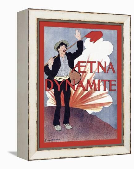 Aetna Dynamite-Edward Penfield-Framed Stretched Canvas