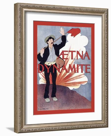 Aetna Dynamite-Edward Penfield-Framed Art Print