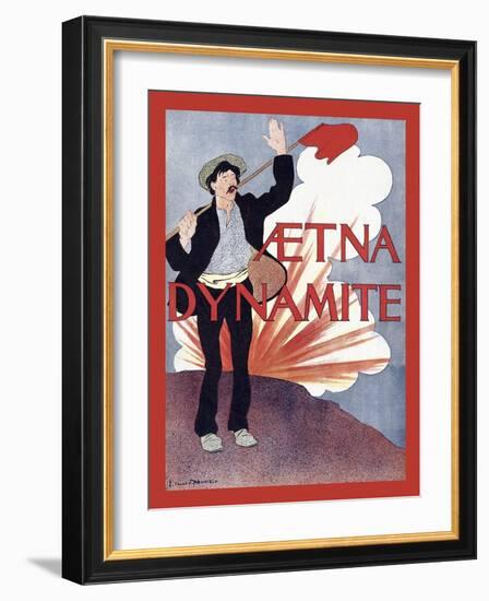 Aetna Dynamite-Edward Penfield-Framed Art Print