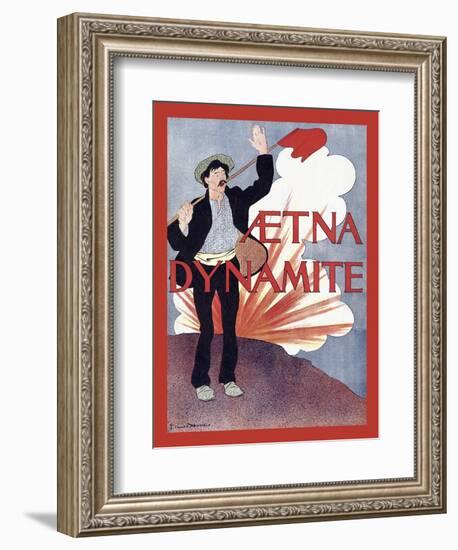 Aetna Dynamite-Edward Penfield-Framed Art Print