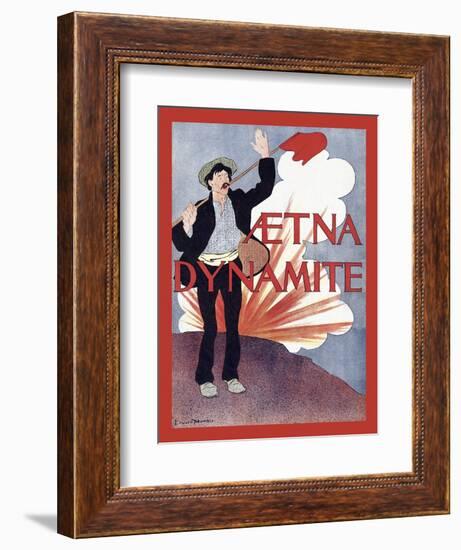 Aetna Dynamite-Edward Penfield-Framed Art Print