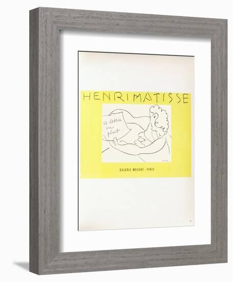 AF 1945 - Galerie Maeght-Henri Matisse-Framed Collectable Print