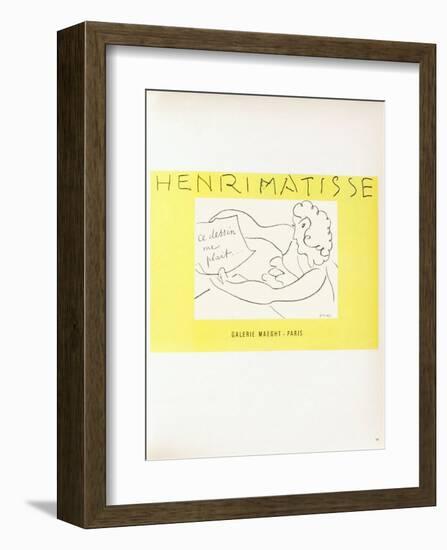 AF 1945 - Galerie Maeght-Henri Matisse-Framed Collectable Print
