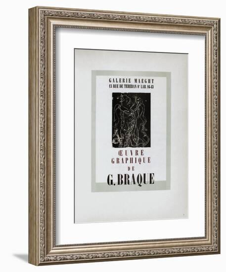 AF 1947 - Galerie Maeght-Georges Braque-Framed Collectable Print