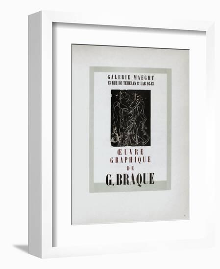 AF 1947 - Galerie Maeght-Georges Braque-Framed Collectable Print