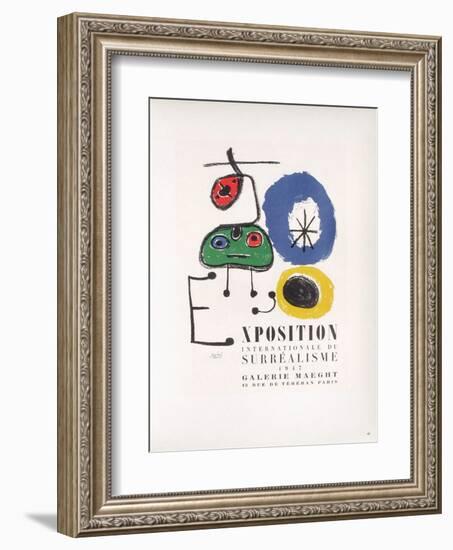 AF 1947 - Galerie Maeght-Joan Miro-Framed Collectable Print