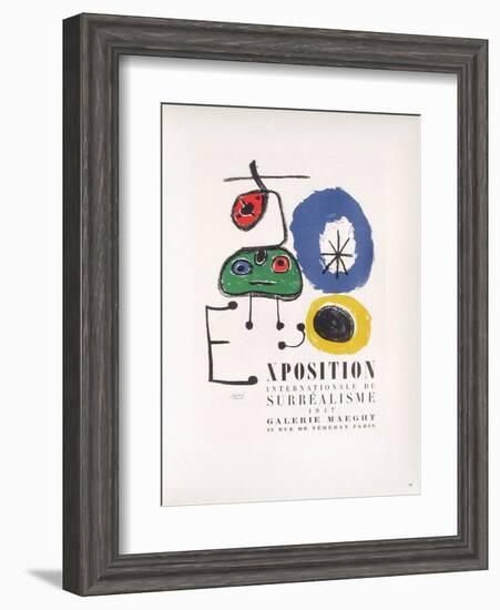 AF 1947 - Galerie Maeght-Joan Miro-Framed Collectable Print