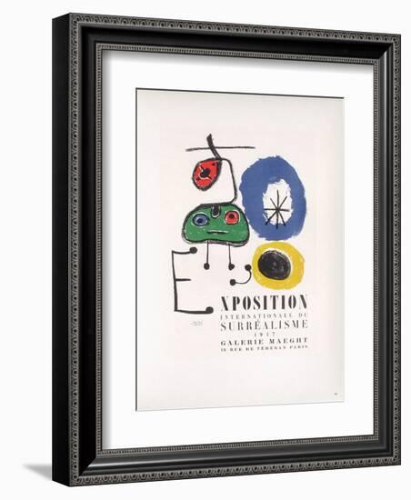 AF 1947 - Galerie Maeght-Joan Miro-Framed Collectable Print