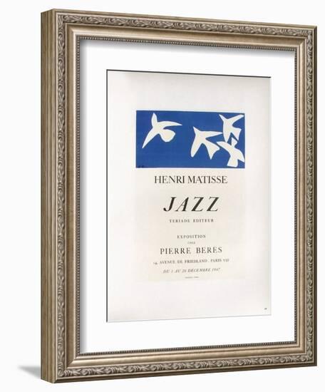 AF 1947 - Jazz Chez Pierre Beres-Henri Matisse-Framed Collectable Print