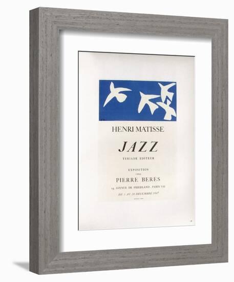 AF 1947 - Jazz Chez Pierre Beres-Henri Matisse-Framed Collectable Print