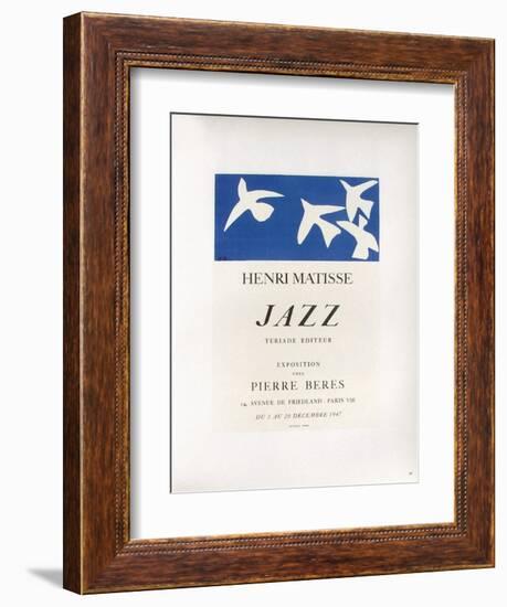 AF 1947 - Jazz Chez Pierre Beres-Henri Matisse-Framed Collectable Print