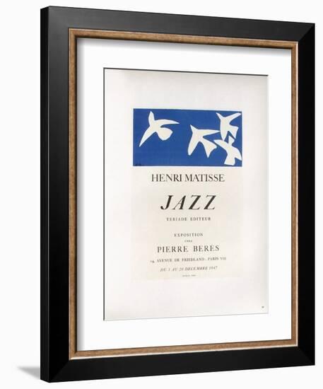 AF 1947 - Jazz Chez Pierre Beres-Henri Matisse-Framed Collectable Print