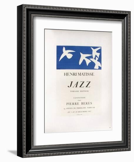 AF 1947 - Jazz Chez Pierre Beres-Henri Matisse-Framed Collectable Print