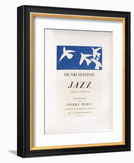 AF 1947 - Jazz Chez Pierre Beres-Henri Matisse-Framed Collectable Print