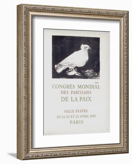 AF 1949 - Congres Mondial des Partisans de la Paix-Pablo Picasso-Framed Collectable Print