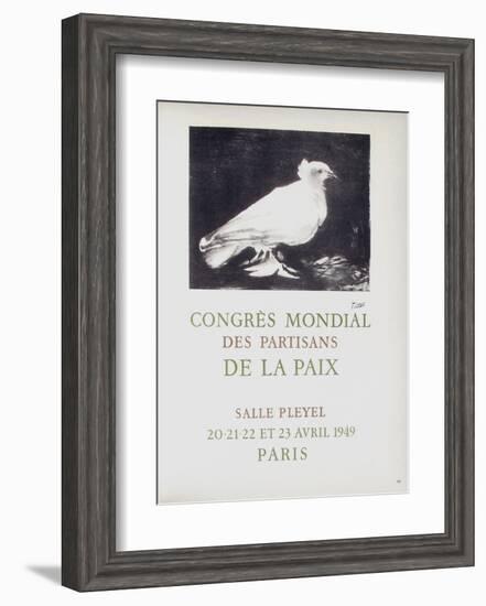 AF 1949 - Congres Mondial des Partisans de la Paix-Pablo Picasso-Framed Collectable Print