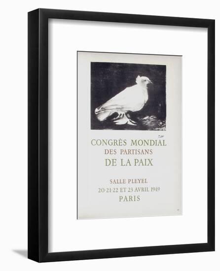 AF 1949 - Congres Mondial des Partisans de la Paix-Pablo Picasso-Framed Collectable Print