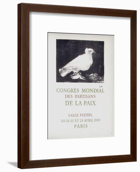 AF 1949 - Congres Mondial des Partisans de la Paix-Pablo Picasso-Framed Collectable Print