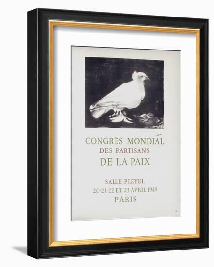 AF 1949 - Congres Mondial des Partisans de la Paix-Pablo Picasso-Framed Collectable Print