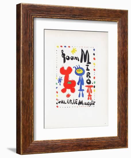 AF 1949 - Galerie Maeght-Joan Miro-Framed Collectable Print