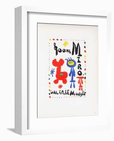 AF 1949 - Galerie Maeght-Joan Miro-Framed Collectable Print