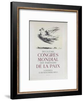 AF 1950 - Deuxième Congrès Mondial des Partisans d-Pablo Picasso-Framed Collectable Print