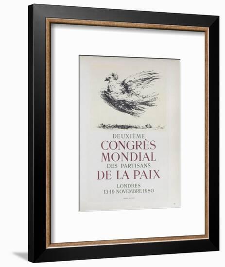 AF 1950 - Deuxième Congrès Mondial des Partisans d-Pablo Picasso-Framed Collectable Print