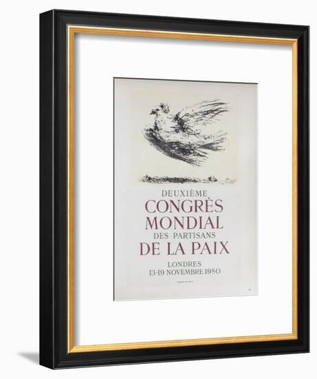 AF 1950 - Deuxième Congrès Mondial des Partisans d-Pablo Picasso-Framed Collectable Print