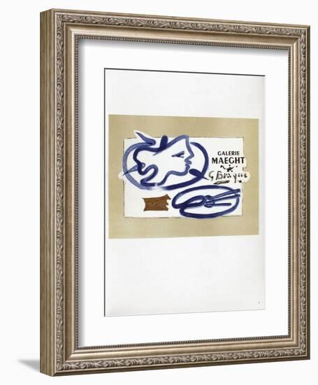 AF 1950 - Galerie Maeght-Georges Braque-Framed Collectable Print