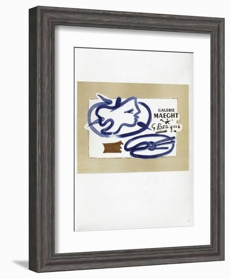 AF 1950 - Galerie Maeght-Georges Braque-Framed Collectable Print