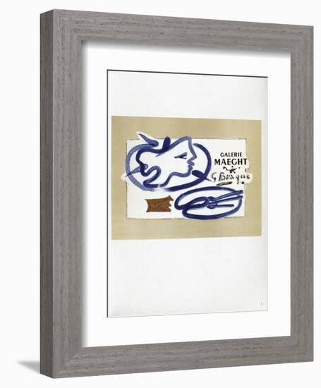 AF 1950 - Galerie Maeght-Georges Braque-Framed Collectable Print