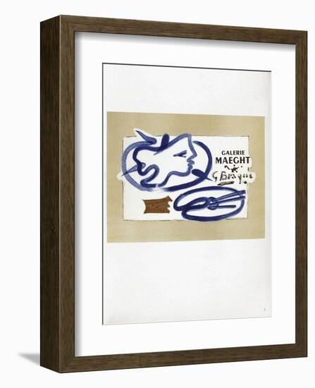 AF 1950 - Galerie Maeght-Georges Braque-Framed Collectable Print