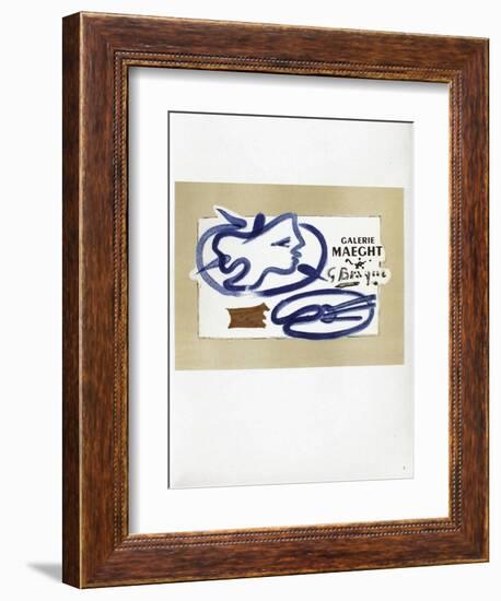 AF 1950 - Galerie Maeght-Georges Braque-Framed Collectable Print