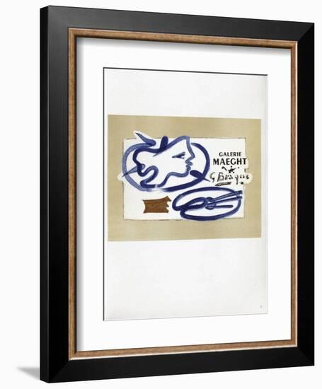 AF 1950 - Galerie Maeght-Georges Braque-Framed Collectable Print