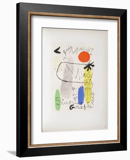 AF 1950 - Galerie Maeght-Joan Miro-Framed Collectable Print