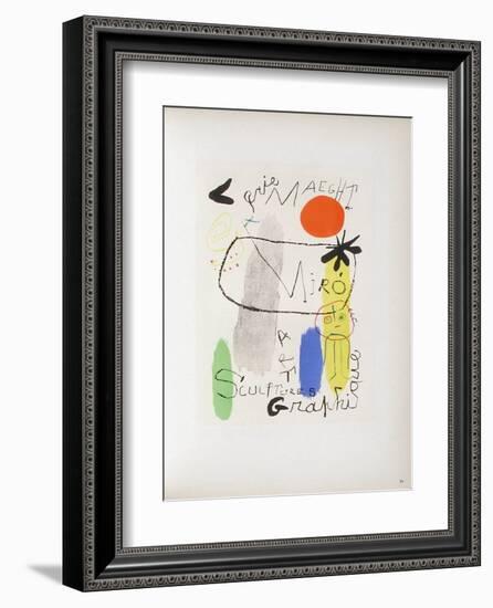 AF 1950 - Galerie Maeght-Joan Miro-Framed Collectable Print