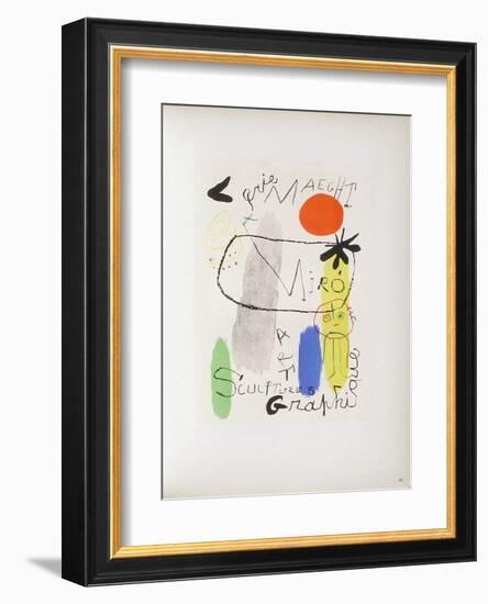 AF 1950 - Galerie Maeght-Joan Miro-Framed Collectable Print