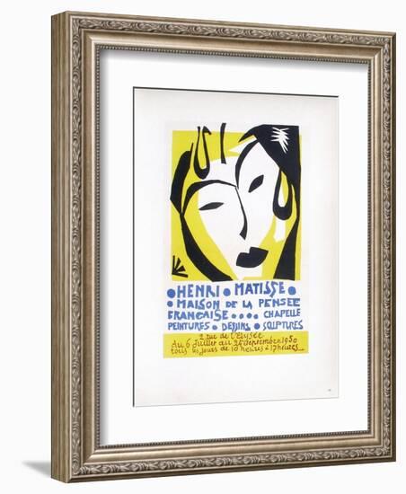 AF 1950 - Maison De La Pensée Française-Henri Matisse-Framed Collectable Print