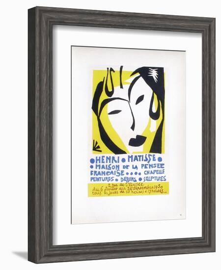 AF 1950 - Maison De La Pensée Française-Henri Matisse-Framed Collectable Print