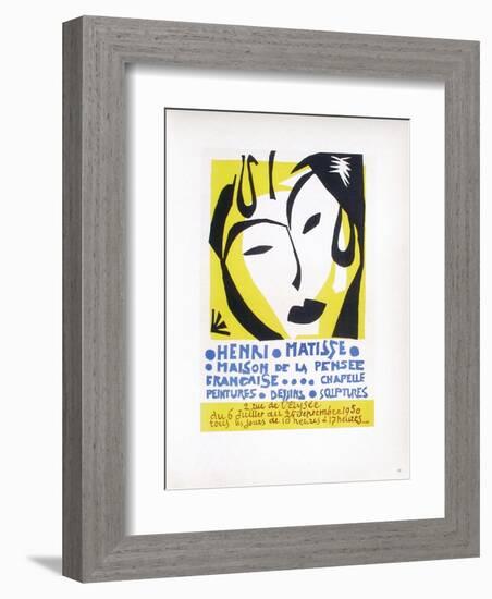 AF 1950 - Maison De La Pensée Française-Henri Matisse-Framed Collectable Print